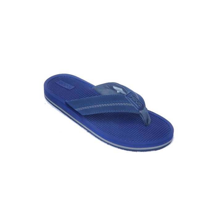 One 8 Brand Mens Original Casual V-Shape Soft Comfort Slipper / Flipflop / Sandal FM04-9104 (Navy)