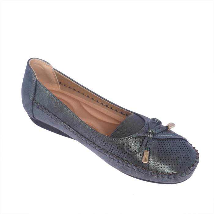 Rajashoes Brand Womens Slipons Soft Casual Ballerinas Belly Loafers 3478 (Navy)