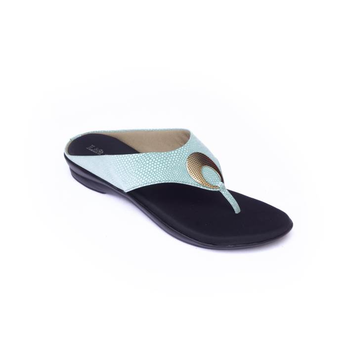 Lift Up By Sanlee Brand Womens Casual Flat Flipflop Slipons Sandal LCC0196 (Pista)