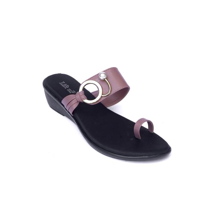 Lift Up By Sanlee Brand Womens Casual Flat Flipflop Slipons Sandal LCC2293 (Peach)