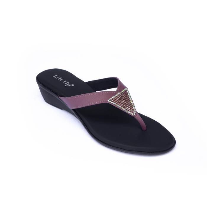 Lift Up By Sanlee Brand Womens Casual Flat Flipflop Slipons Sandal LCC2339 (Peach)