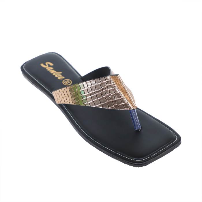Sanlee Brand Womens Casual Flat Flipflop Slipons Sandal LCT0421 (Sultan)