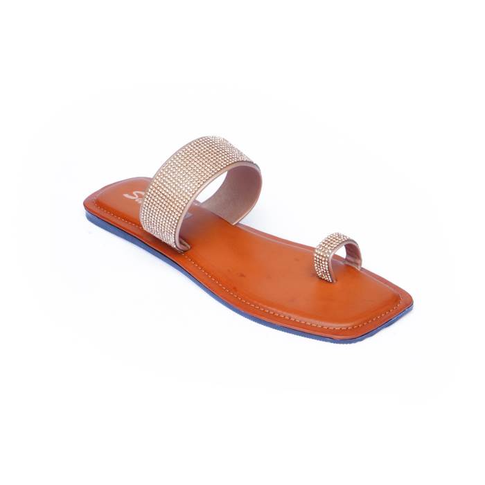 Sanlee Brand Womens Casual Flat Flipflop Slipons Sandal LCT0713 (Sultan)