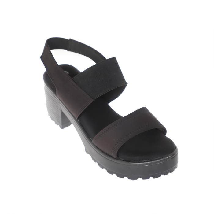 Sanlee Brand Womens Casual Block Heel Sandal LSP4121 (Black)