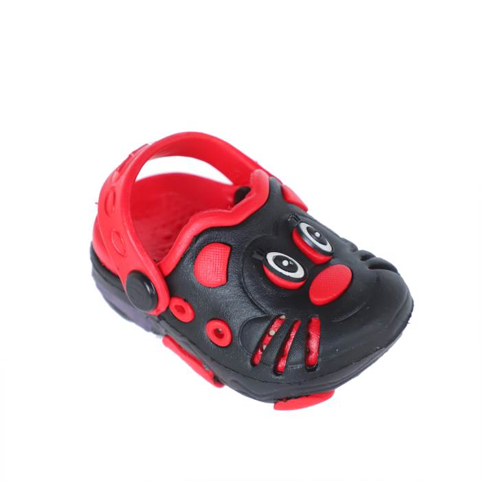 Lancer Brand Kids Casual Clog Crocs Sandal Timtim-1 (Black/Red) 2.5 Years to 4.5 Years