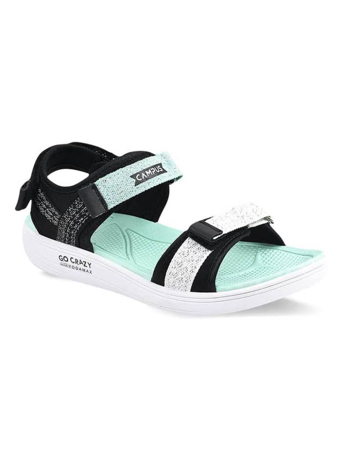 Campus Brand Womens Casual Sports Sandal GC-2220L (Black/Of.White)