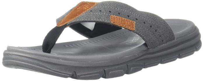 Woodland Brand Mens Original V-Shape Slipper / Flipflop 4177021 (Grey)