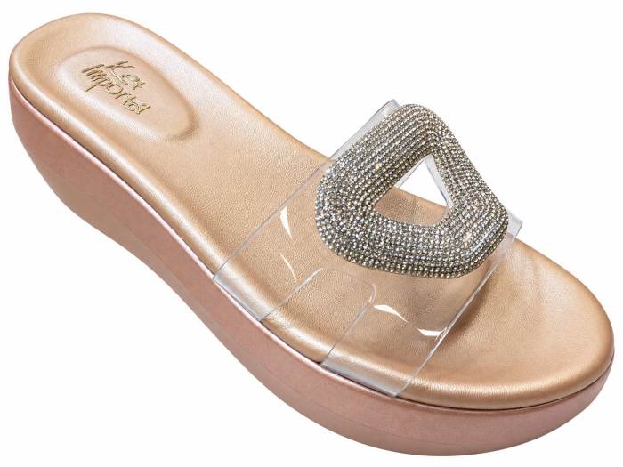 Ket Imported Brand Womens Platform Partywear Ethnic Comfort Slipons Chappal G812 Sultan